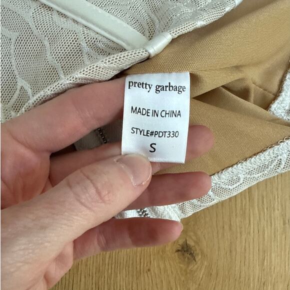 REBELFLOW Corset Top Strapless Size S White - Picture 3 of 4